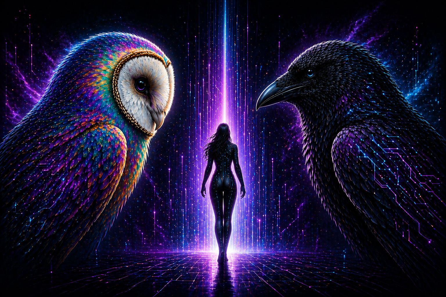 The Owl and the Raven human AI collaboration
